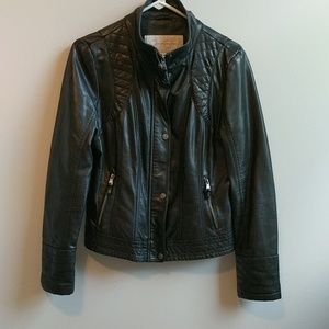Jessica Simpson faux leather biker jacket